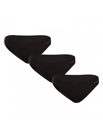 3PACK dámské kalhotky Calvin Klein černé QD5218E-UB1 XL
