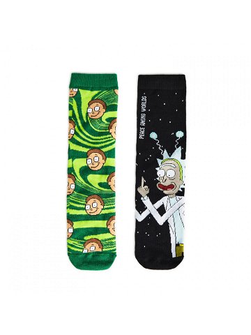 Cropp – 2 pack ponožky Rick and Morty – Černý