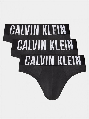 Calvin Klein Underwear Sada 3 kusů slipů 000NB3607A Černá