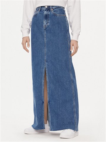 Tommy Jeans Džínová sukně Claire DW0DW17673 Tmavomodrá Regular Fit