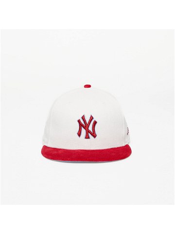 New Era New York Yankees Cord 59FIFTY Fitted Cap Off White Red