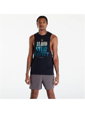 Under Armour Project Rock BSR Payoff Tank Top Black Radial Turquoise