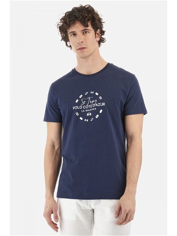 Tričko la martina man s s t-shirt jersey modrá xl