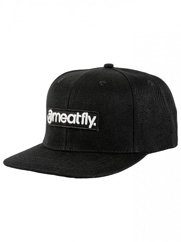 Meatfly kšiltovka Tyler Snapback Black Basic Logo Černá Velikost One Size