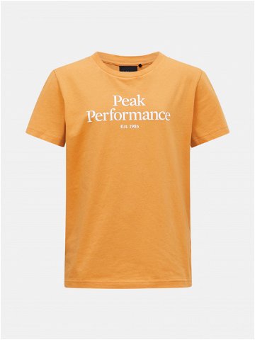 Tričko peak performance jr original tee oranžová 130
