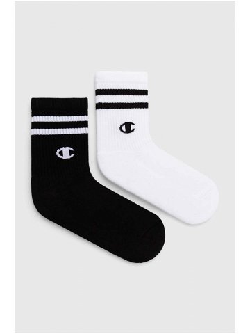 Ponožky Champion 2-pack dámské černá barva