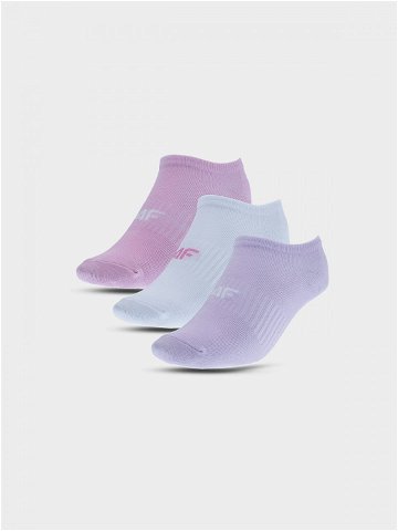 Dívčí kotníkové ponožky casual 3-pack – multibarevné