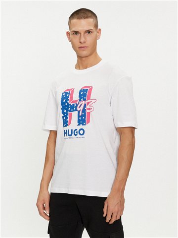 Hugo T-Shirt Nentryle 50513411 Bílá Relaxed Fit