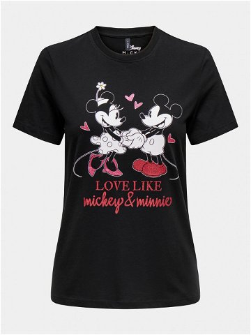 ONLY T-Shirt Mickey 15317991 Černá Regular Fit