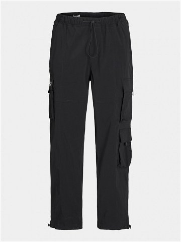 Jack & Jones Kalhoty z materiálu Karl 12253626 Černá Loose Fit
