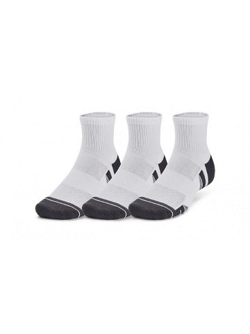 3PACK ponožky Under Armour bílé 1379510 100 M