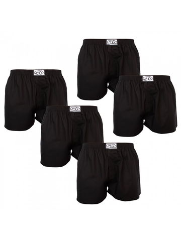 5PACK pánské trenky Styx klasická guma černé 5A0960 XL