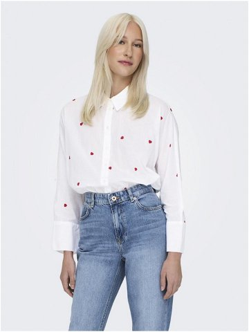 Bílá dámská vzorovaná košile ONLY New Lina