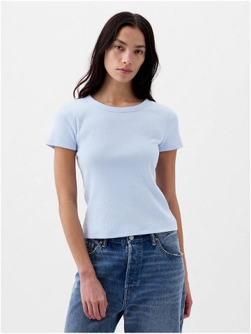 Světle modré dámské basic tričko GAP