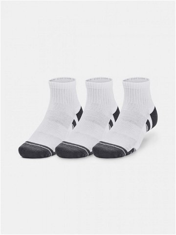 Under Armour UA Performance Cotton 3p Qtr Ponožky 3 páry dětské Bílá