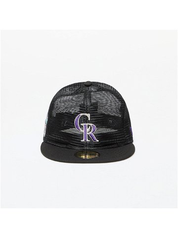 New Era Colorado Rockies Mesh Patch 59FIFTY Fitted Cap Black