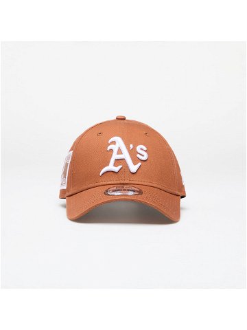 New Era Oakland Athletics MLB Side Patch 9FORTY Adjustable Cap Brown White