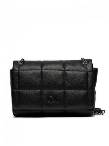 Calvin Klein Kabelka Square Quilt Conv Shoulder Bag K60K612332 Černá