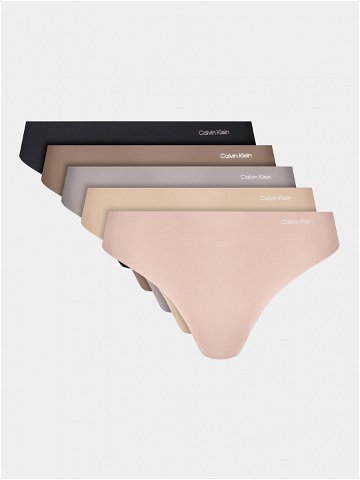 Calvin Klein Underwear Set 5 kusů kalhotek typu tanga 000QD3556E Barevná