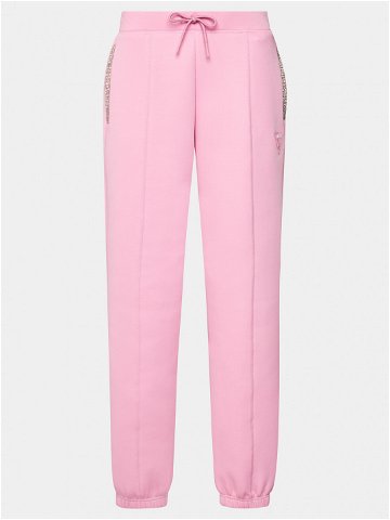 Guess Teplákové kalhoty Kiara V4GB1 4FL04P Růžová Regular Fit