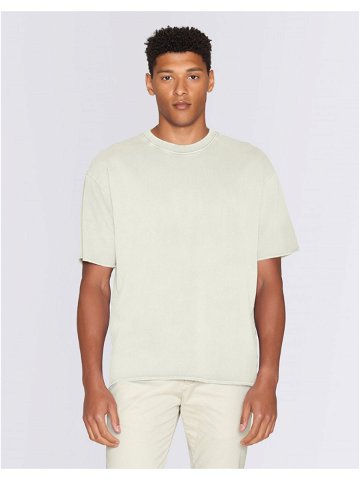 Tričko Knowledge Cotton Loose Fit Reactive Dyed Sweat T-shirt 1387 Egret