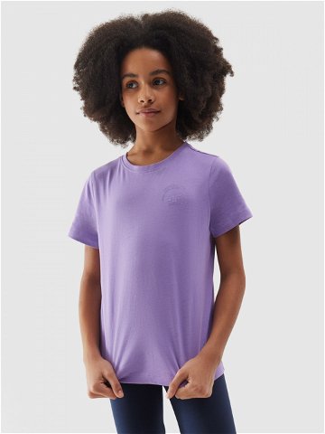 Dívčí hladké tričko – fialové
