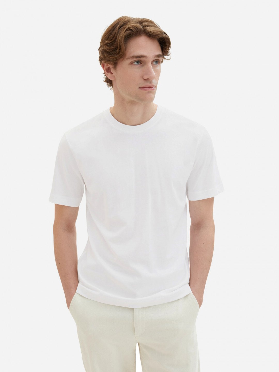 Tom Tailor 2-dílná sada T-shirts 1037741 Bílá Regular Fit