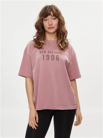 New Balance T-Shirt WT41519 Růžová Oversize