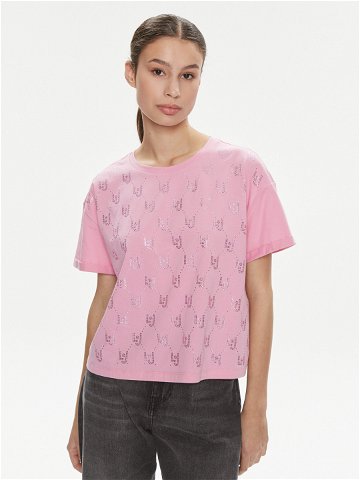 Liu Jo T-Shirt Moda M C MA4326 J5904 Růžová Relaxed Fit