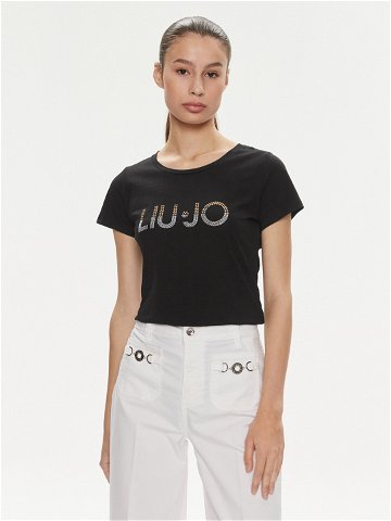 Liu Jo T-Shirt VA4216 JS923 Černá Regular Fit