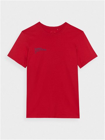 Pánské tričko s potiskem – červené