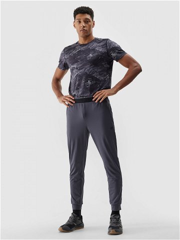 Pánské sportovní rychleschnoucí kalhoty – šedé