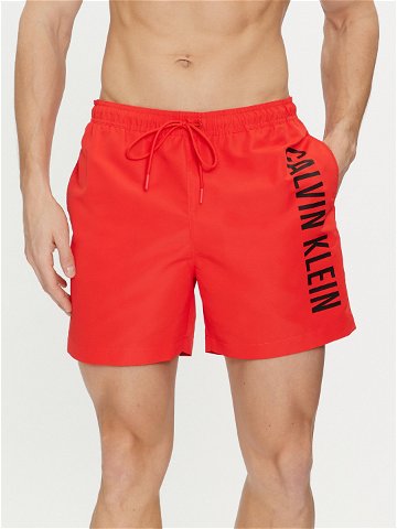 Calvin Klein Swimwear Plavecké šortky KM0KM01004 Červená Regular Fit
