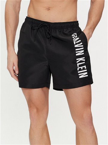 Calvin Klein Swimwear Plavecké šortky KM0KM01004 Černá Regular Fit