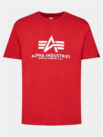 Alpha Industries T-Shirt Basic 100501 Červená Regular Fit