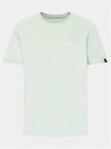 Alpha Industries T-Shirt Basic T Small 188505 Zelená Regular Fit