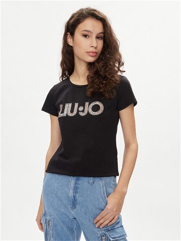 Liu Jo T-Shirt VA4105 JS003 Černá Regular Fit