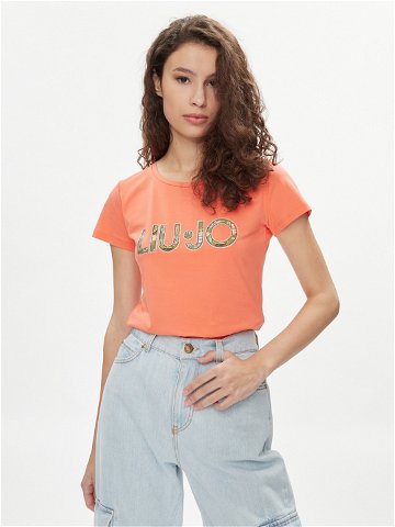 Liu Jo T-Shirt VA4105 JS003 Oranžová Regular Fit