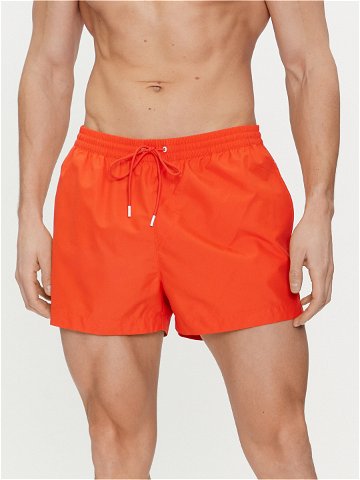 Calvin Klein Swimwear Plavecké šortky KM0KM00956 Oranžová Regular Fit