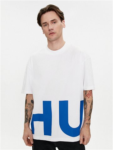 Hugo T-Shirt Nannavaro 50509840 Bílá Oversize