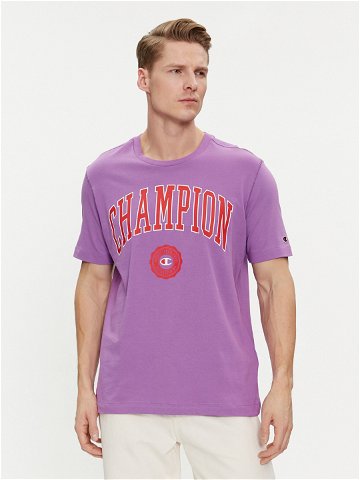 Champion T-Shirt 219852 Fialová Comfort Fit