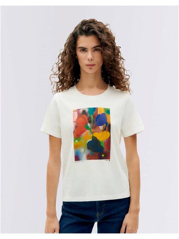 Tričko Thinking MU Colors Feuz Ida T-Shirt SNOW WHITE