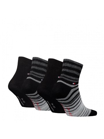 Ponožky Tommy Hilfiger 4Pack 701227259001 Black 43-46