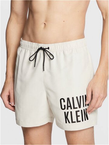 Calvin Klein Swimwear Plavecké šortky KM0KM00790 Écru Regular Fit
