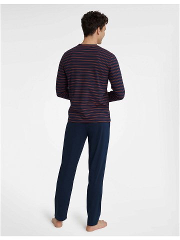 Pánské pyžamo Umbra 40959-59X Tmavě modrá s červenou – Henderson tm modrá červená XL