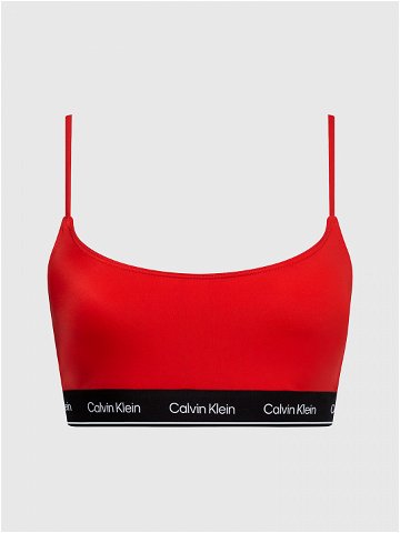 Dámská plavková podprsenka KW0KW02425 XNE červená – Calvin Klein XL