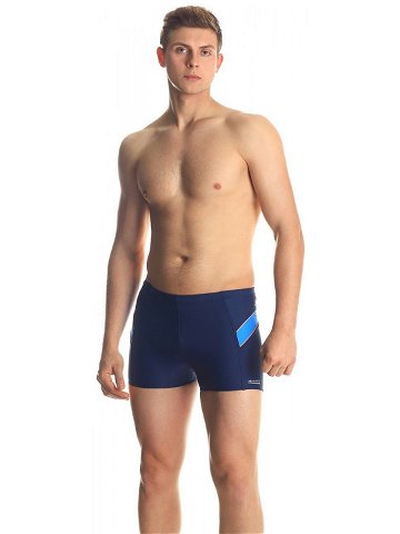 Pánské plavecké šortky William Pattern 432 tm modré – AQUA SPEED 3XL