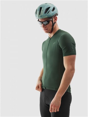 Pánské rozepínací cyklistické tričko – zelené