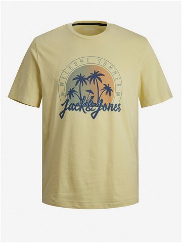 Žluté pánské tričko Jack & Jones Summer