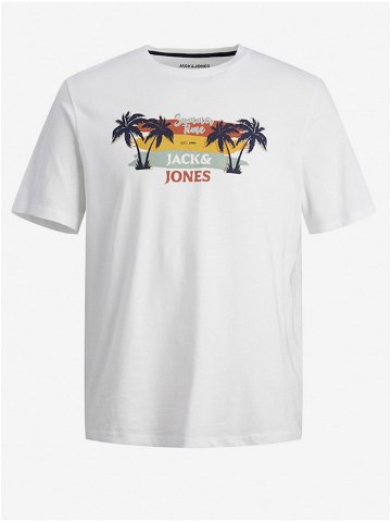 Bílé pánské tričko Jack & Jones Summer